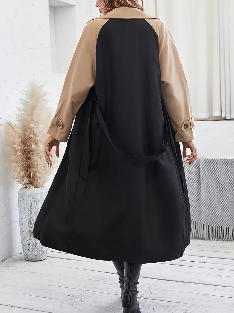 Megan | Elegante Trenchcoat Bicolore