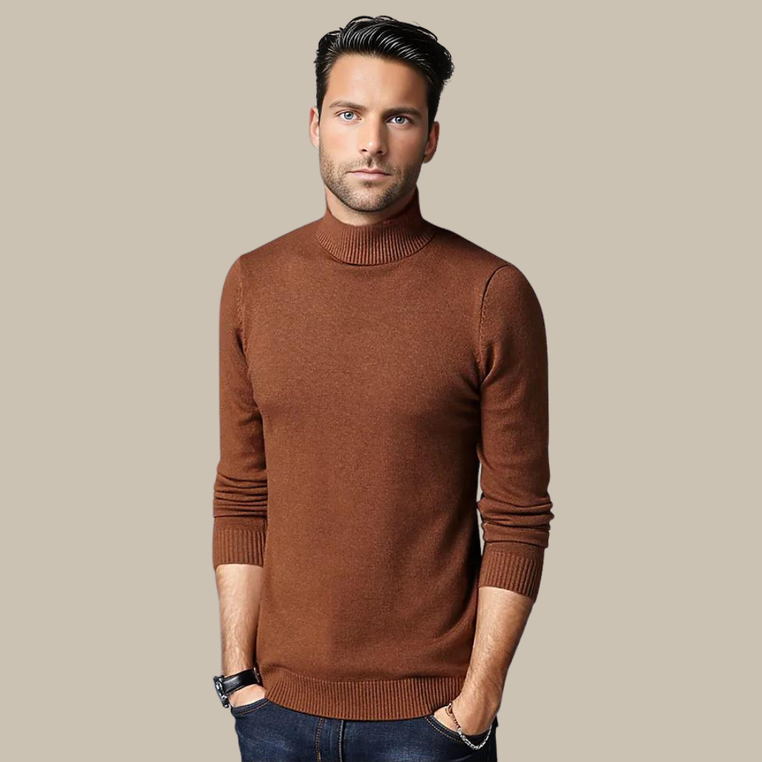 Marco - Maglione di lusso con colletto alto per uomini eleganti