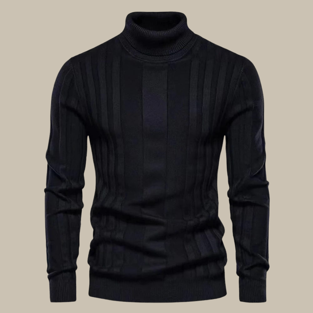 Marco - Pullover elegante in cashmere con collo alto per uomini raffinati