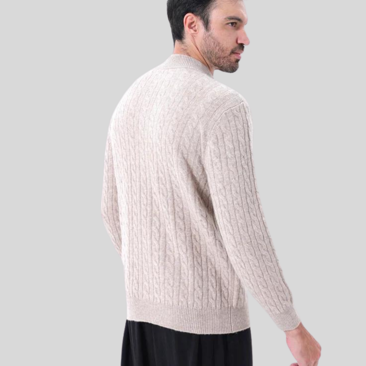 Leo - Cardigan in Cashmere di Lusso da Uomo