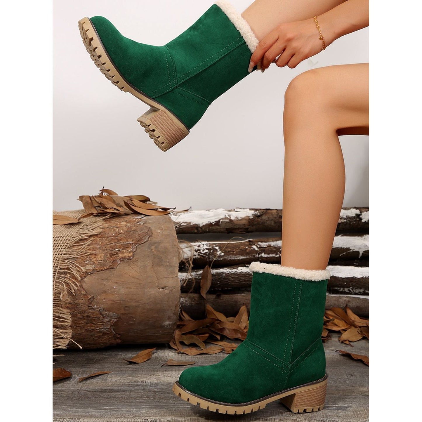 Stivaletti Eleganti con Fodera in Pile per Donna