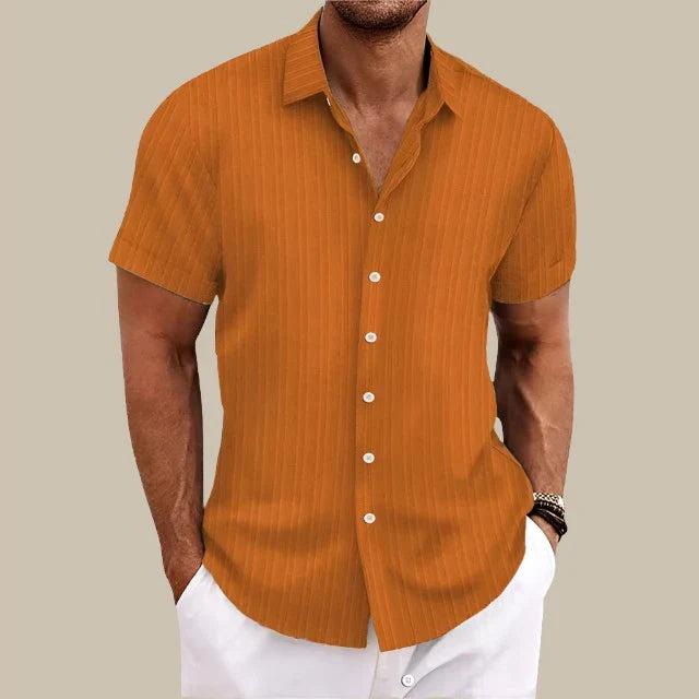 Valerio - Camicia elegante a maniche corte per uomo