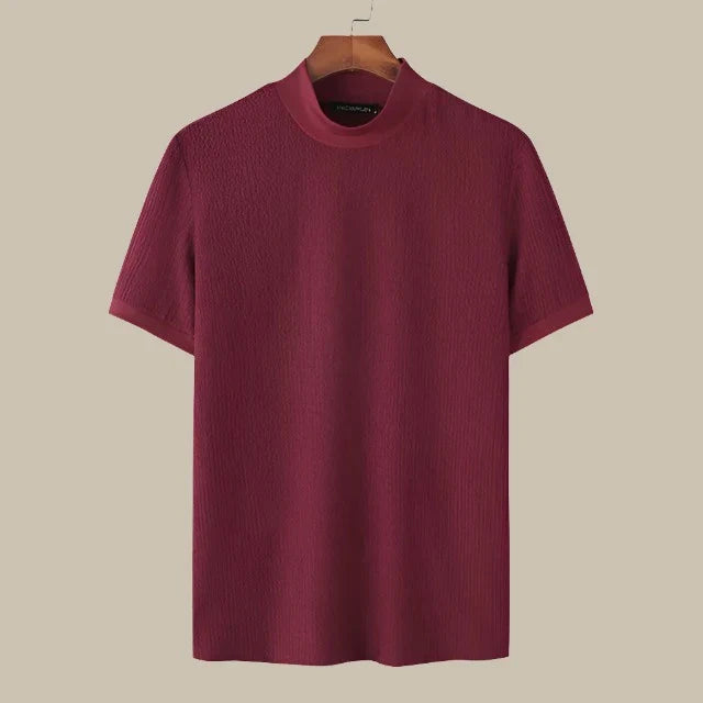 Ganti - Maglietta a collo alto in maglia per uomo di qualità premium