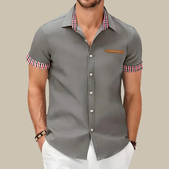 Marco - Camicia casual corta da uomo con un tocco moderno
