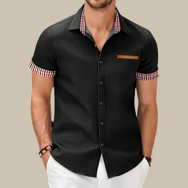 Marco - Camicia casual corta da uomo con un tocco moderno