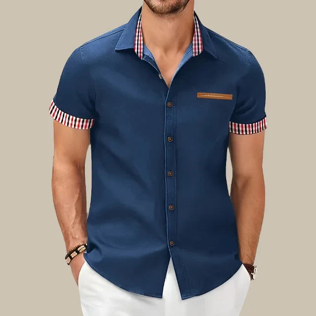 Marco - Camicia casual corta da uomo con un tocco moderno