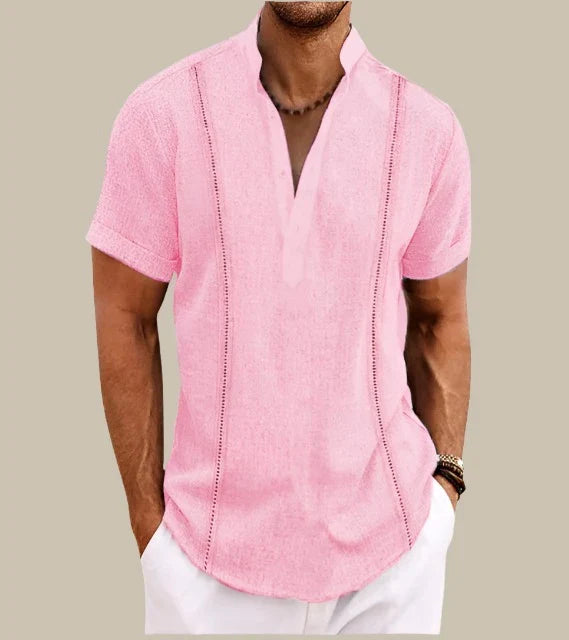 Divato - Camicia estiva a maniche corte da uomo per uno stile informale e alla moda