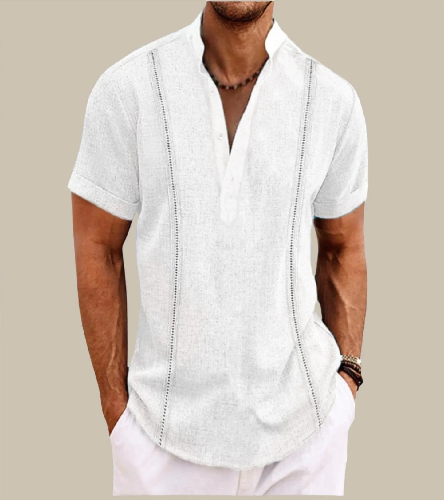 Divato - Camicia estiva a maniche corte da uomo per uno stile informale e alla moda