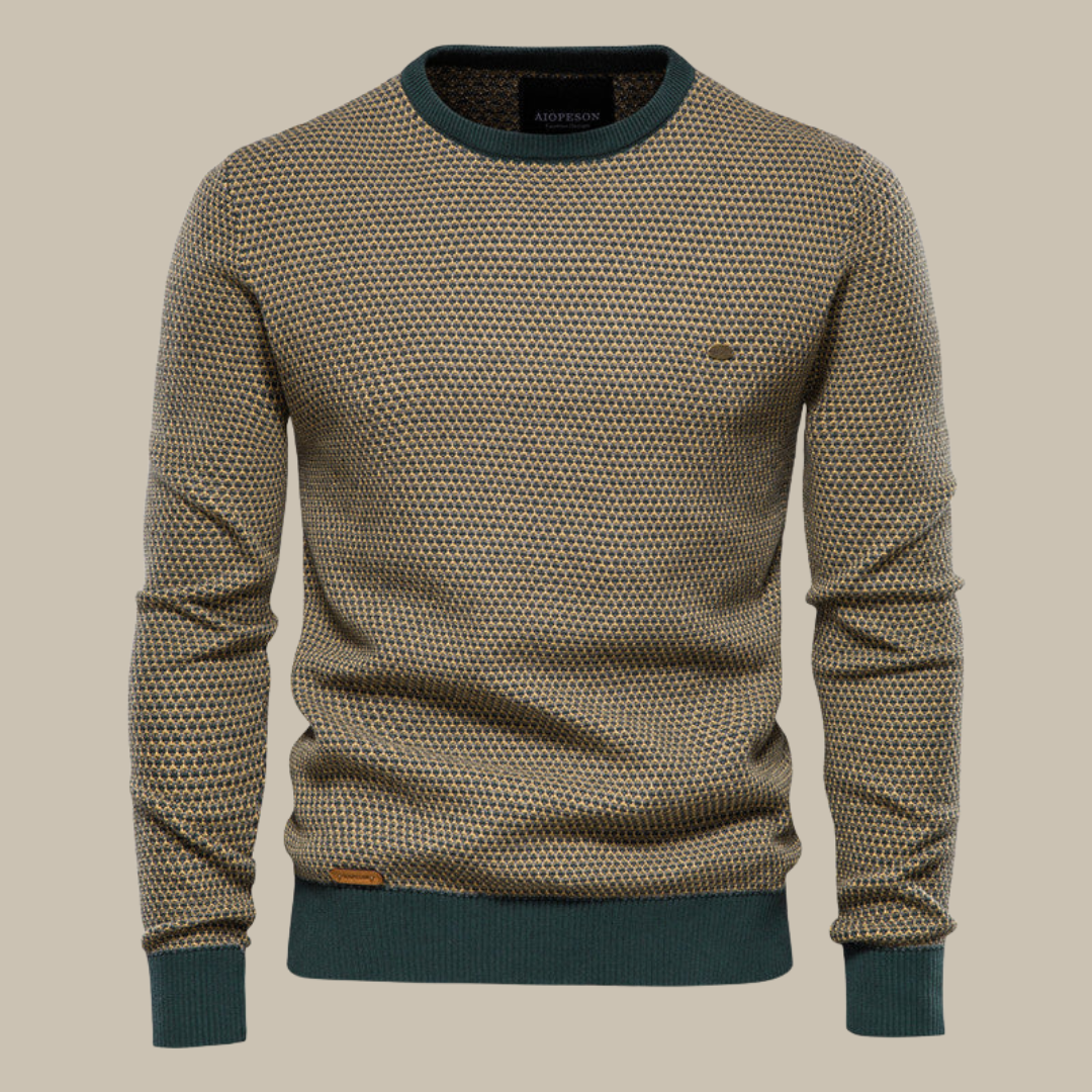 Zeno - Maglione elegante da uomo con collo rotondo