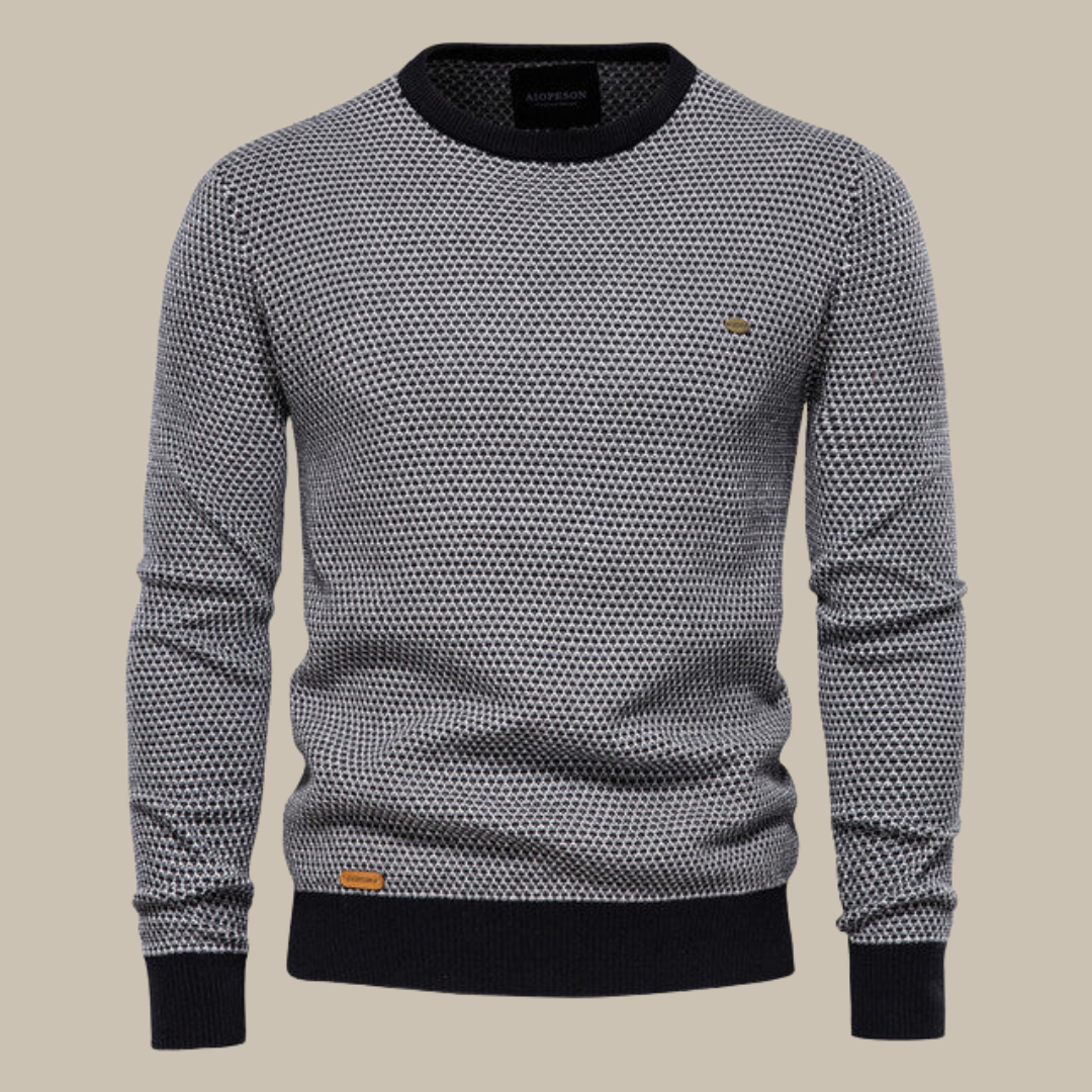 Zeno - Maglione elegante da uomo con collo rotondo