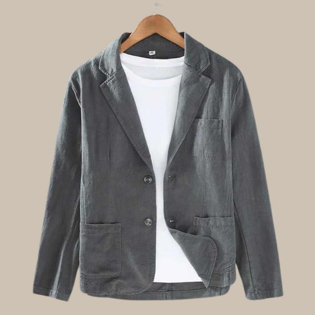Luca - Blazer in lino premium per un look urbano elegante
