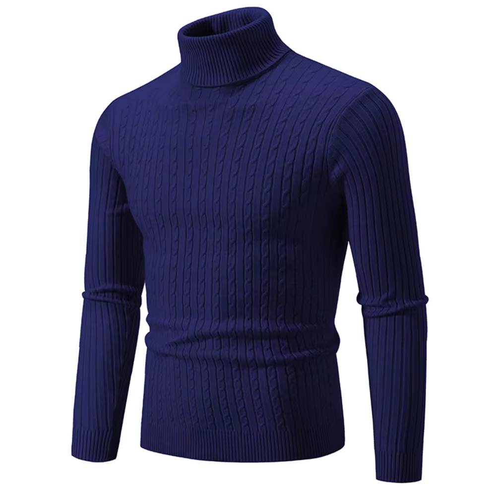 Timothy - Maglione a Collo Alto Lavorato a Maglia Slim-Fit per Uomo