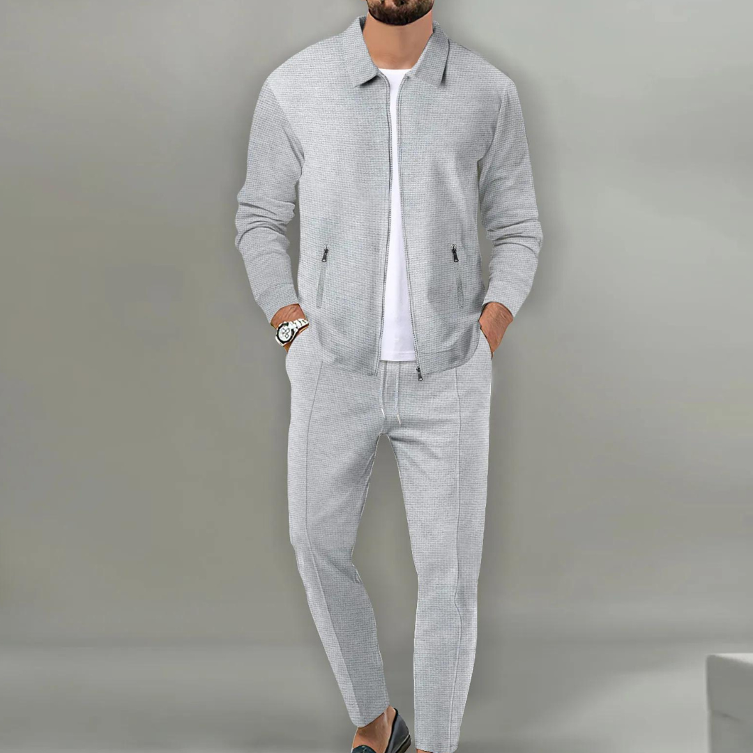Valerio - Set coordinato elegante per uomo con giacca e pantaloni abbinati