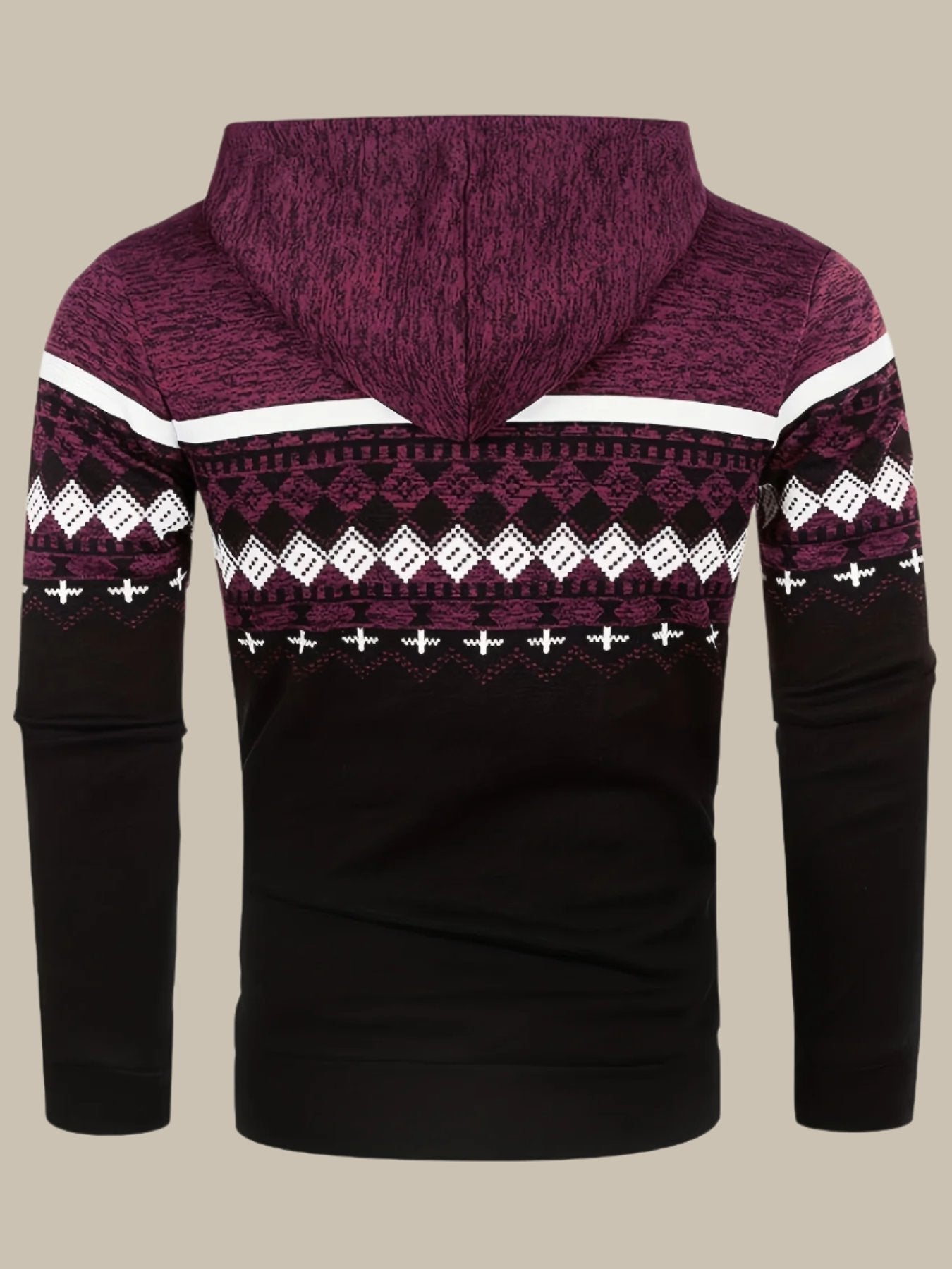 Marco - Hoodie norvegese con zip per uomo elegante e caldo