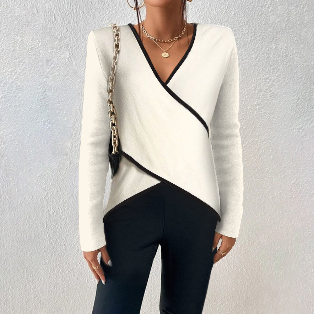 Top Incrociato Elda - Eleganza Femminile con Scollo a V