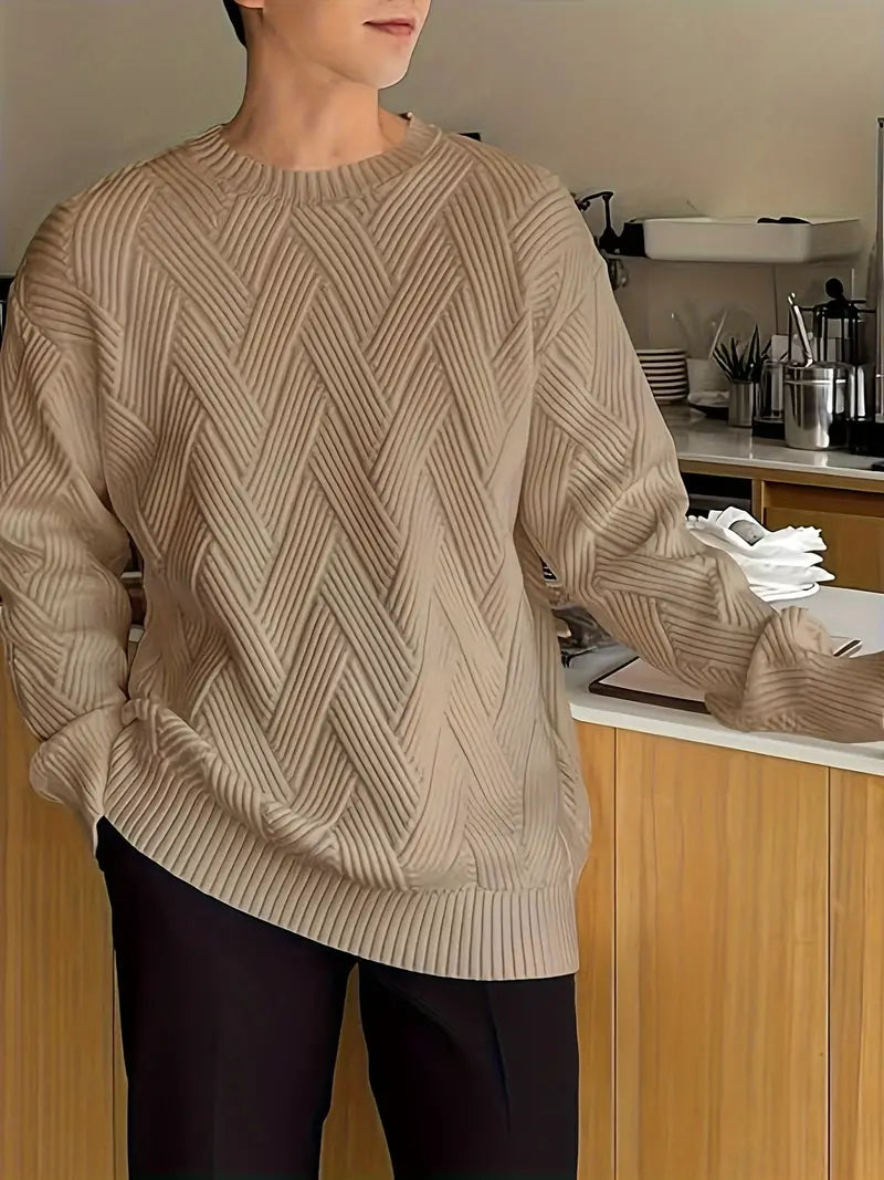 Marco - Pullover elegante da uomo con motivo a righe raffinato