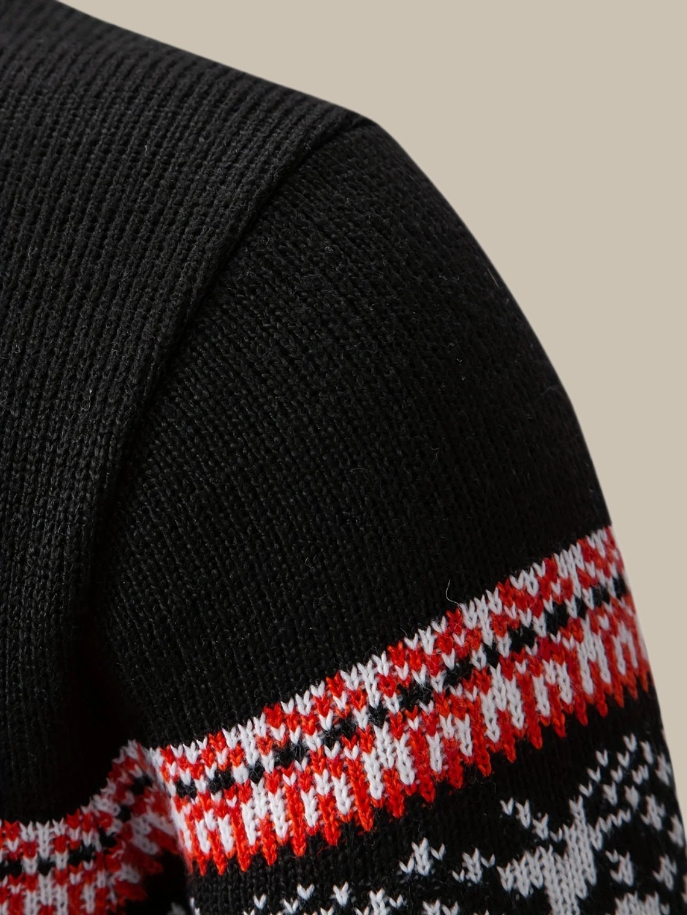 Marco - Maglione norvegese con mezza zip per un look elegante e accogliente