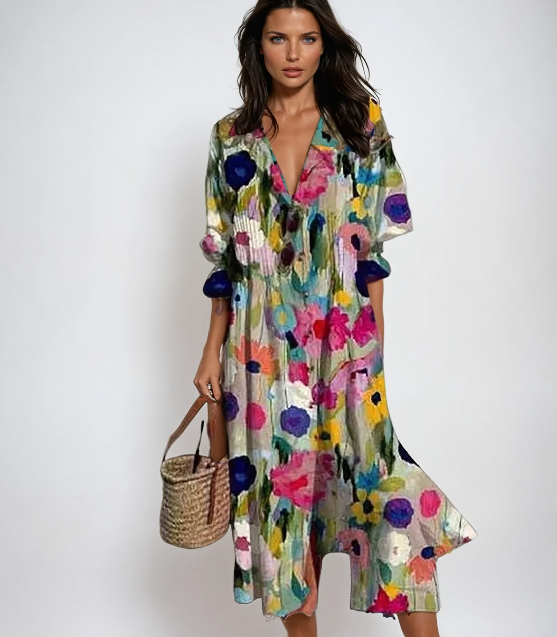 Abito Estivo Boho per Donne - Stile e Comfort Senza Sforzo Stile Italiano