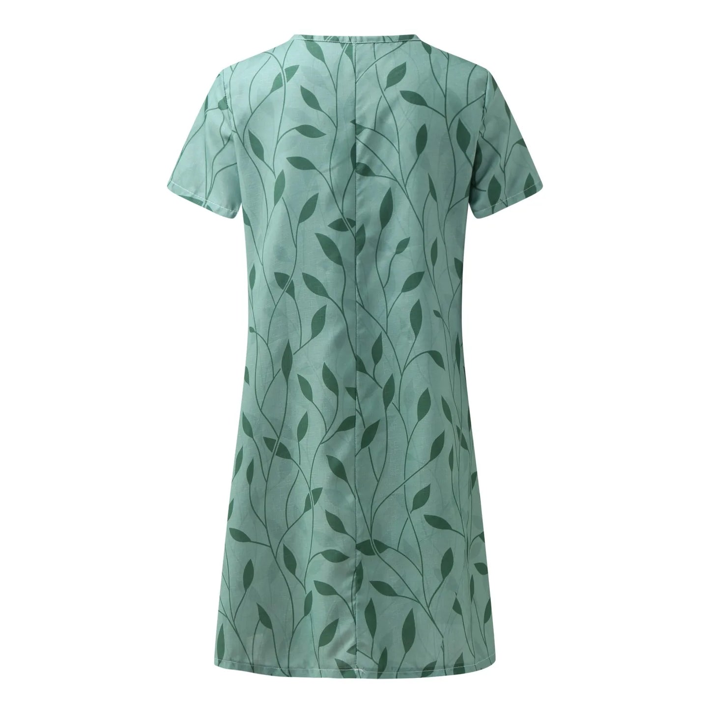 Abito Estivo Elegante con Scollatura a V per uno Stile Senza Sforzo Stile Italiano
