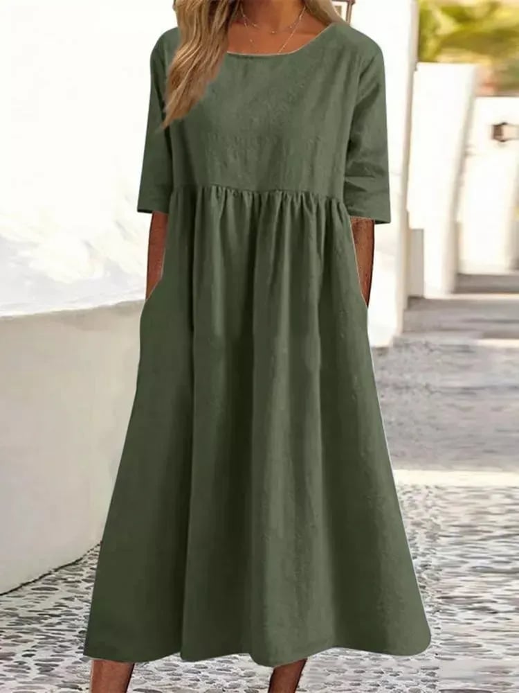 Abito Estivo Elegante e Traspirante per Giornate Calde Stile Italiano