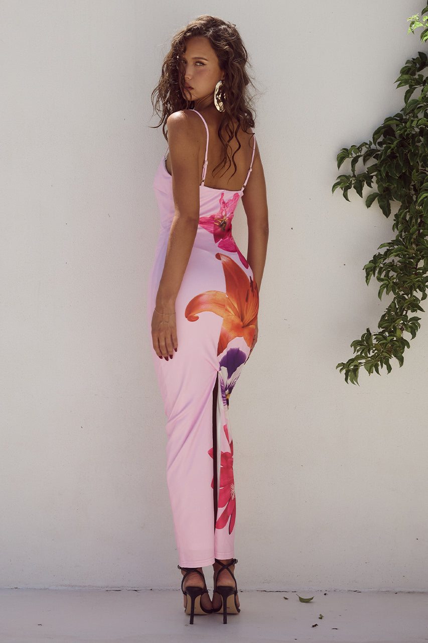 Abito Floreale Elegante per uno Stile Chic di Primavera e Estate Stile Italiano