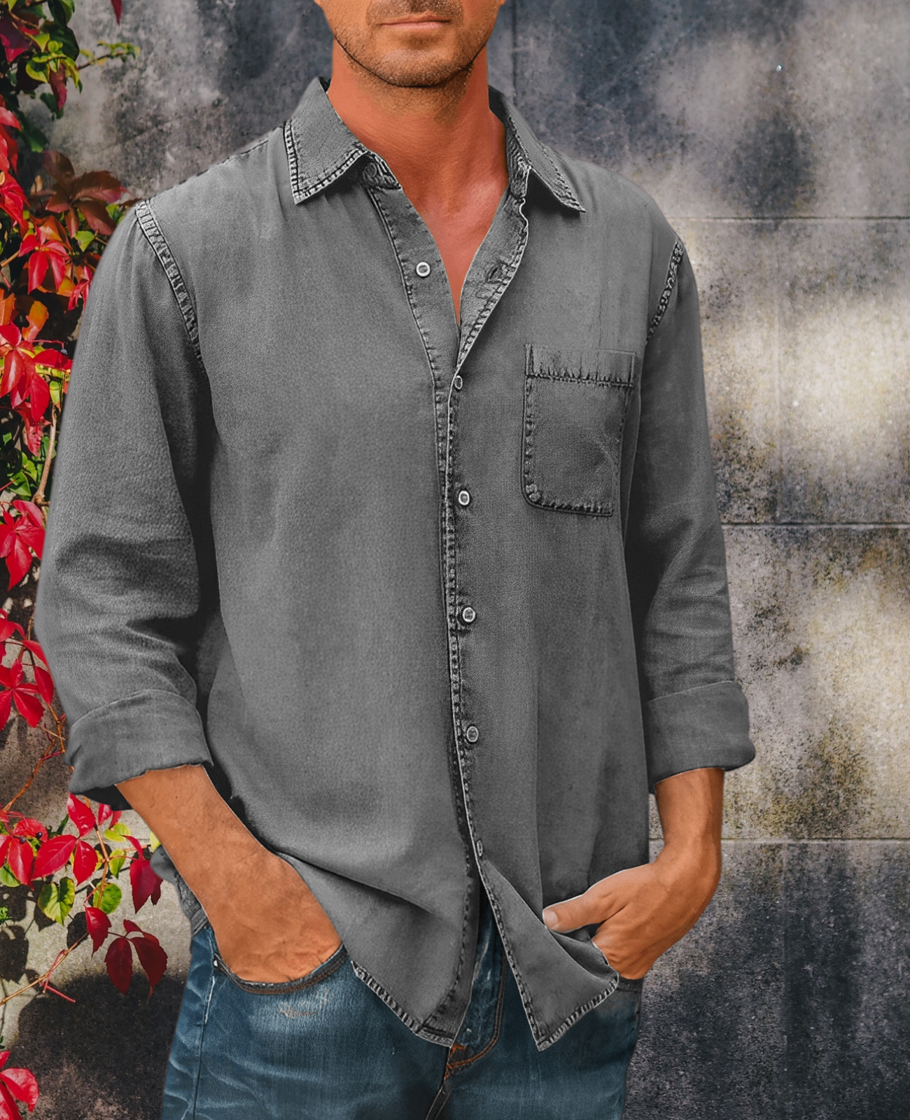 VINCE | CAMICIA MANICA LUNGA