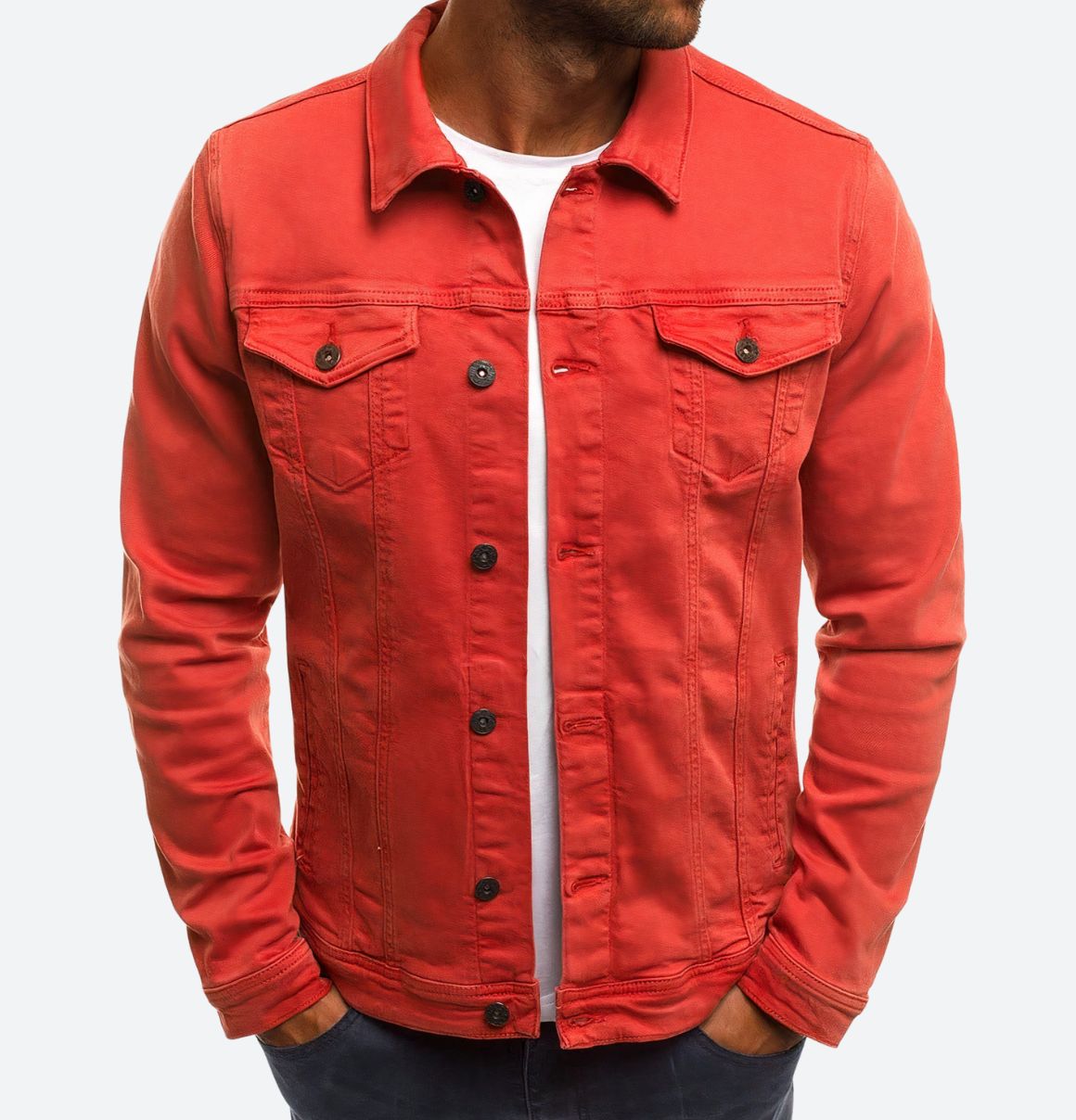 Giacca in Denim per Uomo Mode Baron