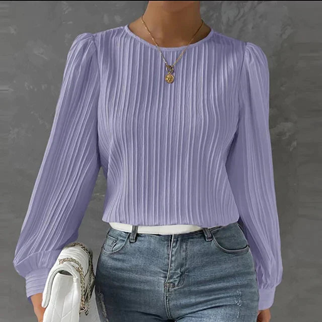 Blusa Plissettata Elegante Adelasia per Donna