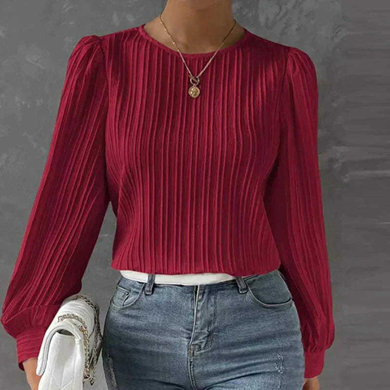Blusa Plissettata Elegante Adelasia per Donna