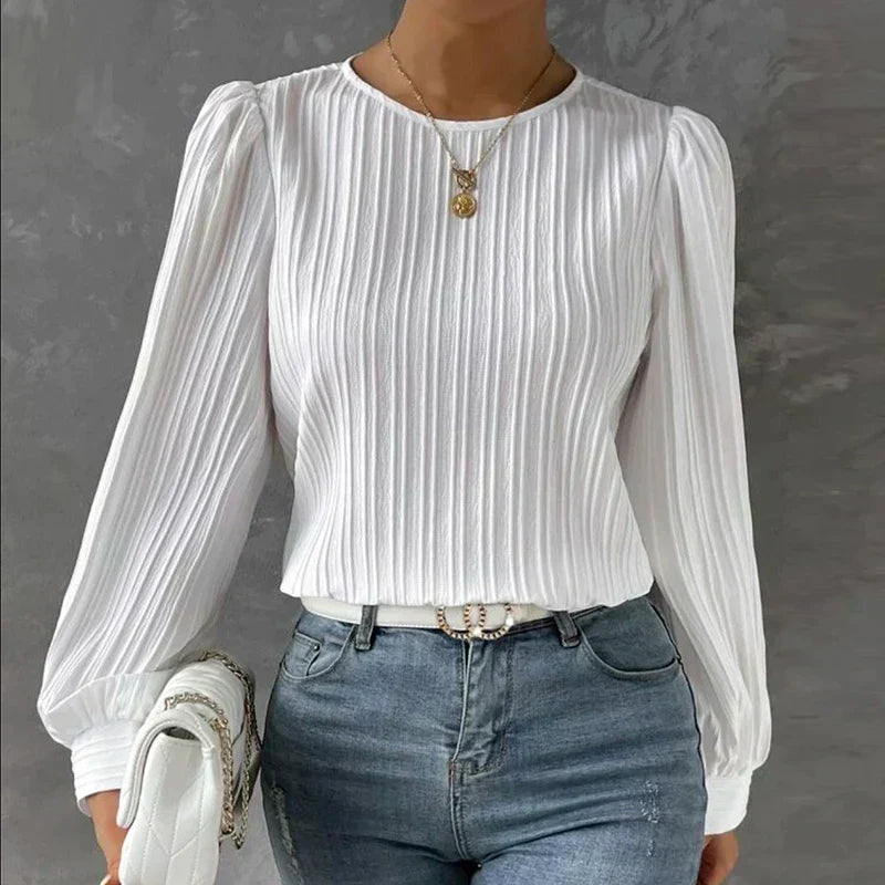 Blusa Plissettata Elegante Adelasia per Donna