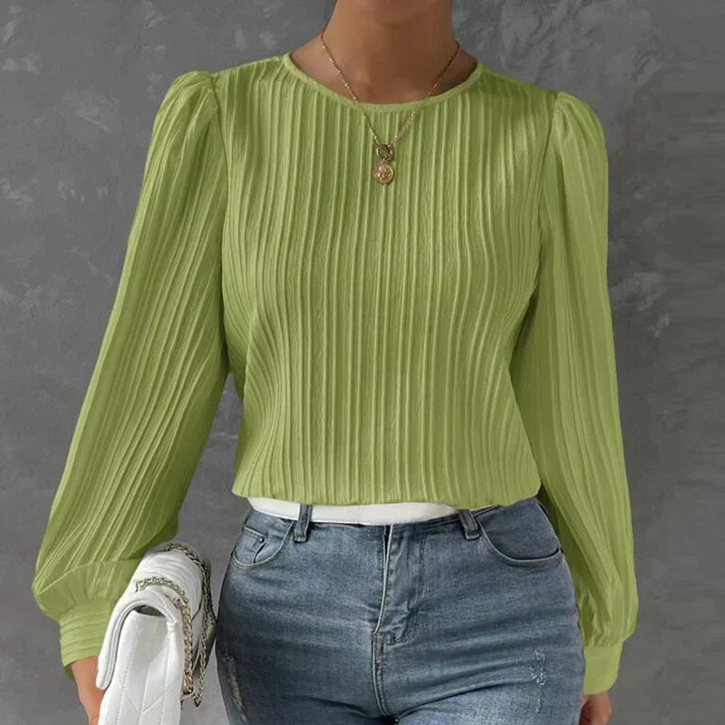 Blusa Plissettata Elegante Adelasia per Donna