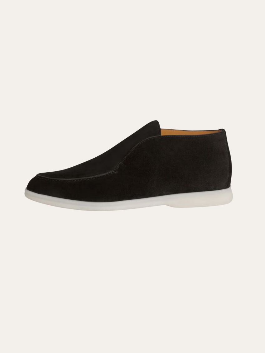 Eleganti Mocassini in Camoscio Nero - Comfort e Stile
