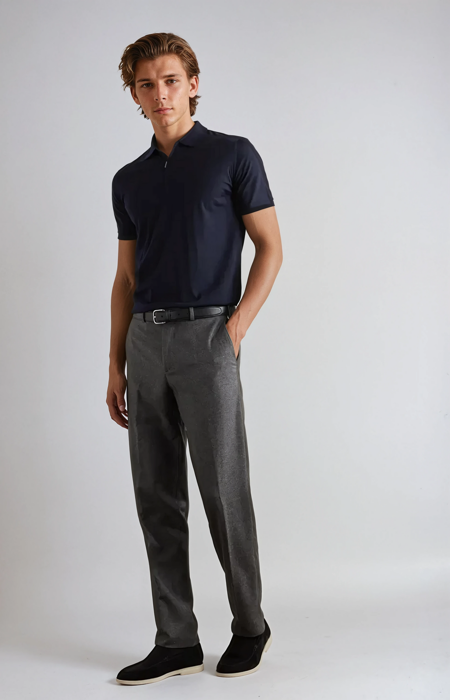 Eleganti Mocassini in Camoscio Nero - Comfort e Stile