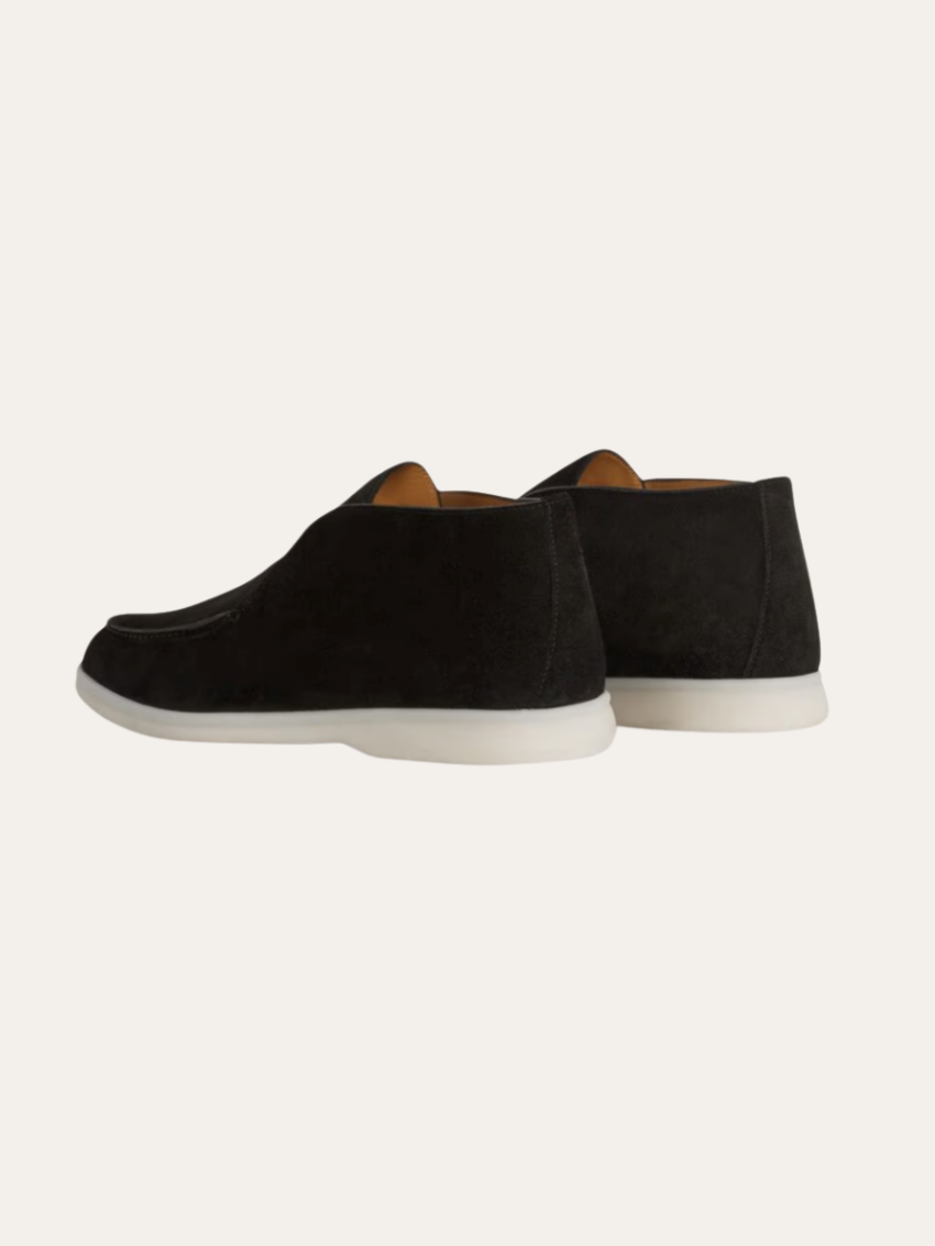 Eleganti Mocassini in Camoscio Nero - Comfort e Stile
