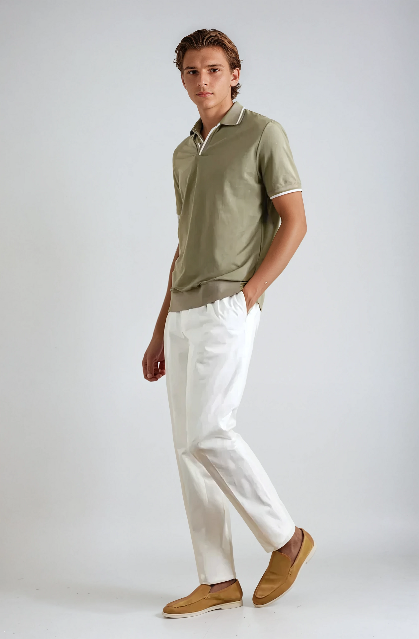 Mocassini In Suede Eleganti Per Uomo - Ginger