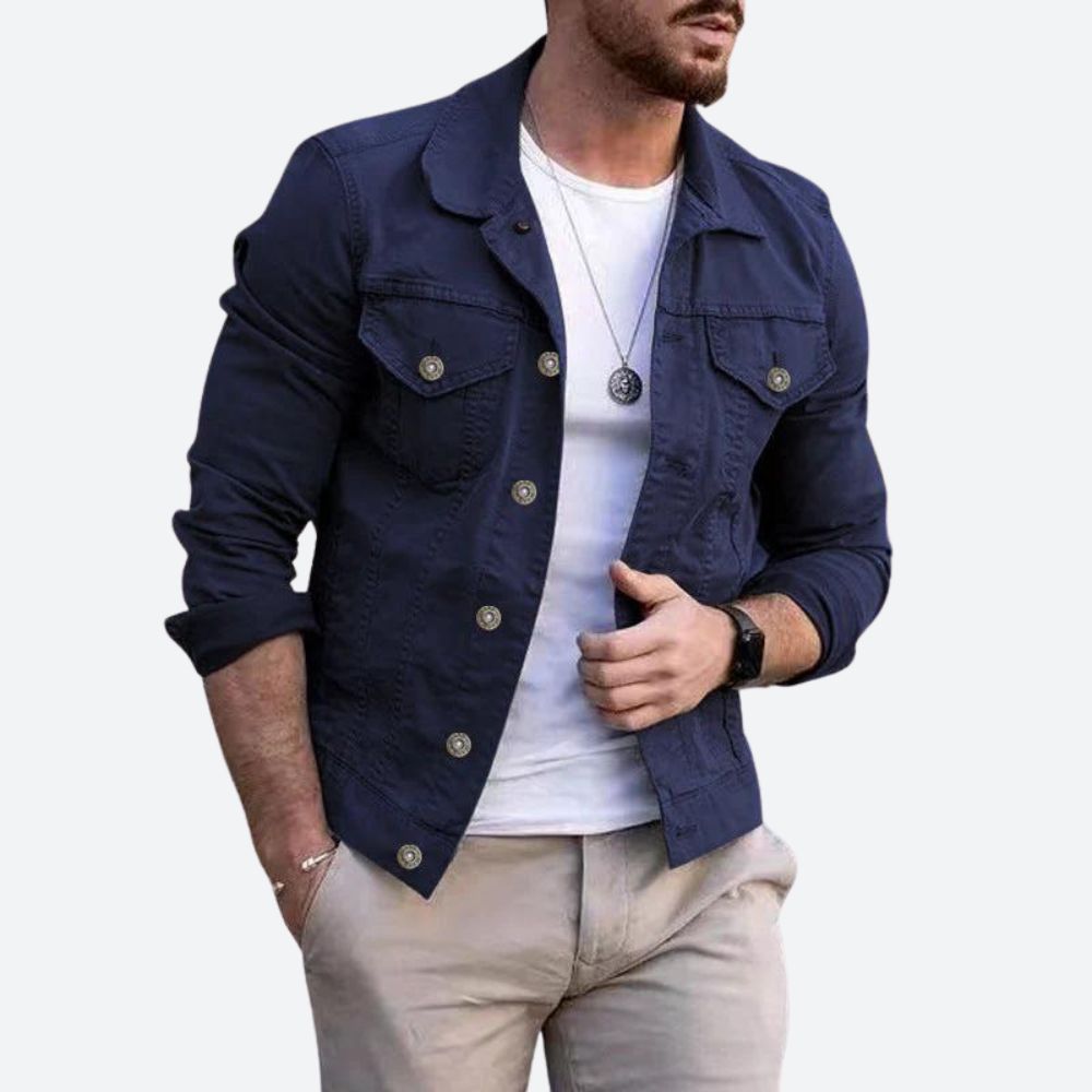 Jethro | Giacca di Jeans Classica e Senza Tempo per Uomini