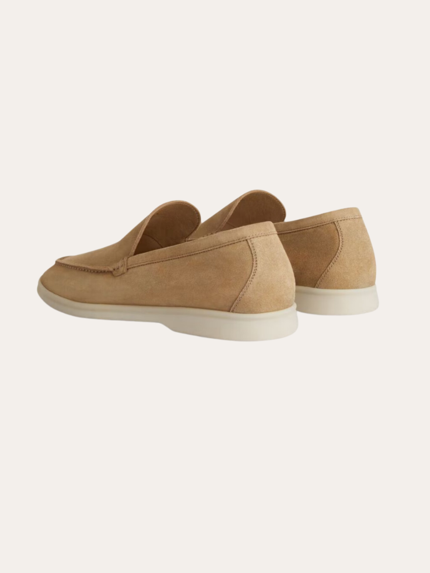 Mocassini Suede Khaki – Calzature Artigianali Eleganti