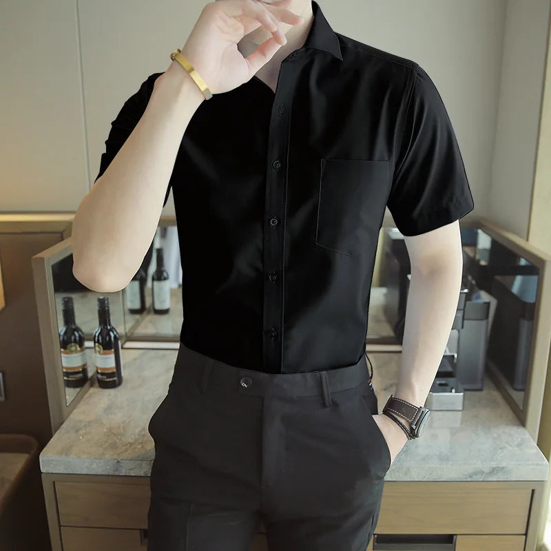 Marco - Camicia elegante a maniche corte per un look sofisticato