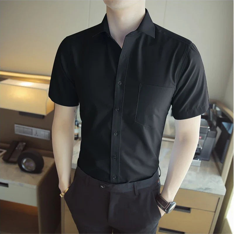 Marco - Camicia elegante a maniche corte per un look sofisticato