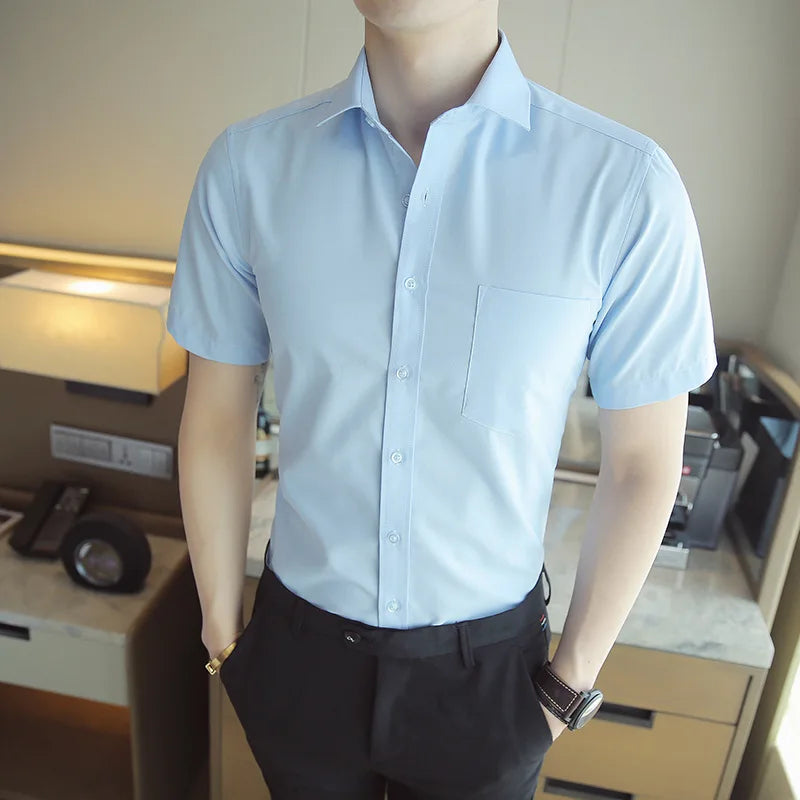 Marco - Camicia elegante a maniche corte per un look sofisticato