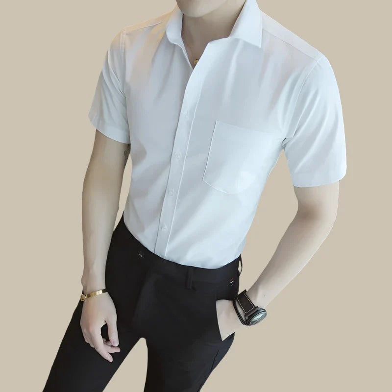 Marco - Camicia elegante a maniche corte per un look sofisticato