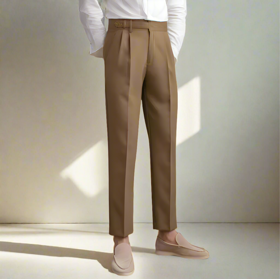 Pantaloni a vita alta per uomo: eleganza e comfort senza tempo