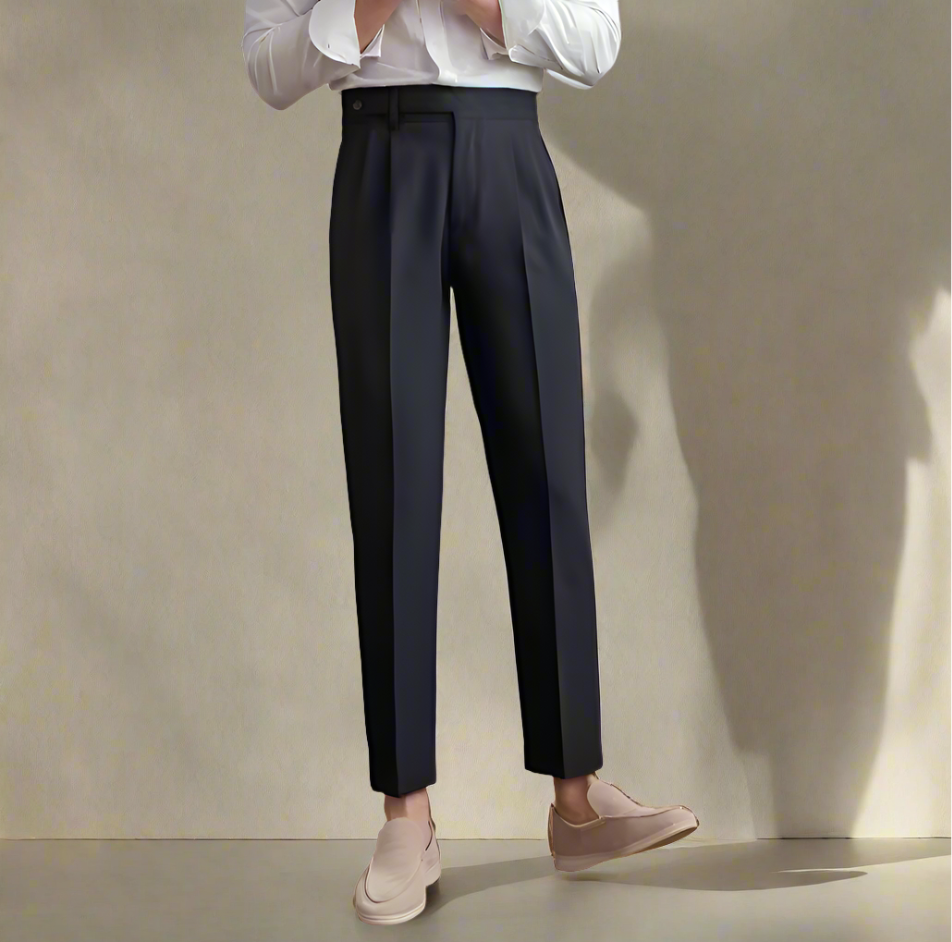 Pantaloni a vita alta per uomo: eleganza e comfort senza tempo