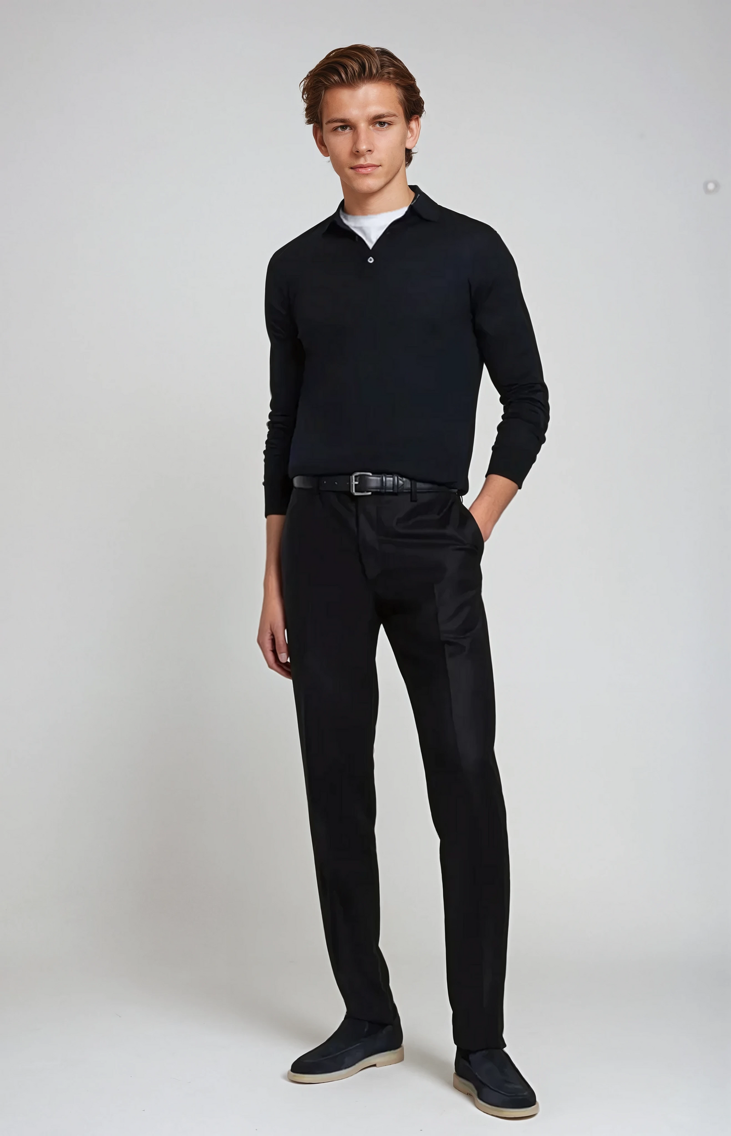 Mocassini Eleganti in Suede Blu Marino per Comfort Stiloso