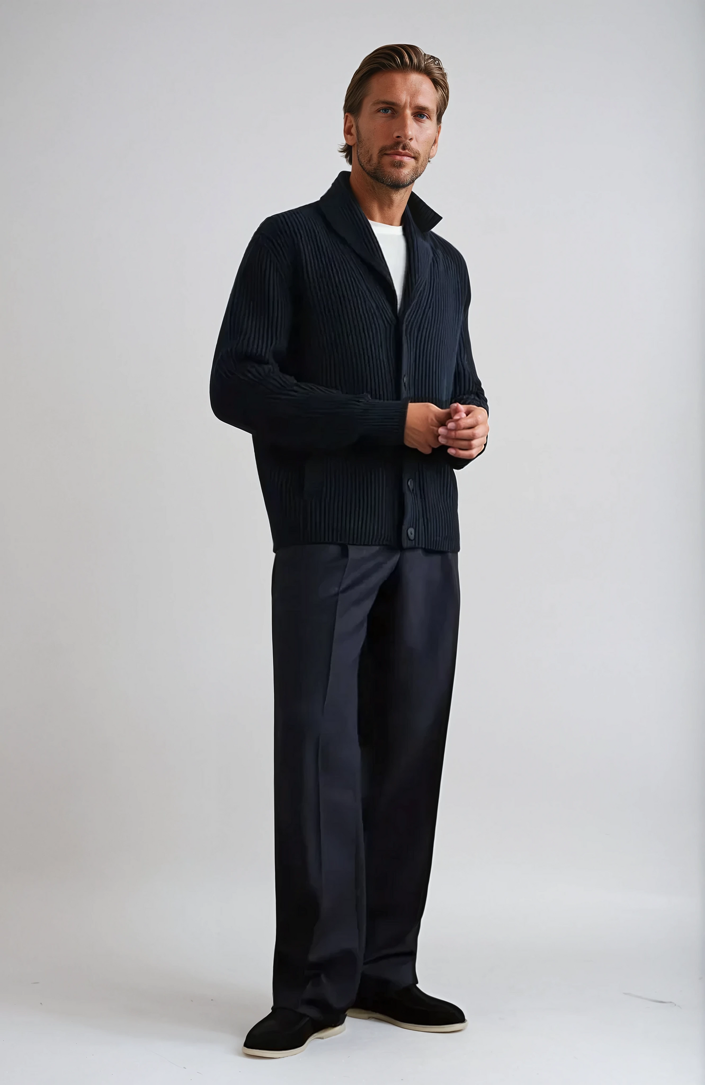 Mocassini in Camoscio Blu Navy – Calzature Eleganti e Comode