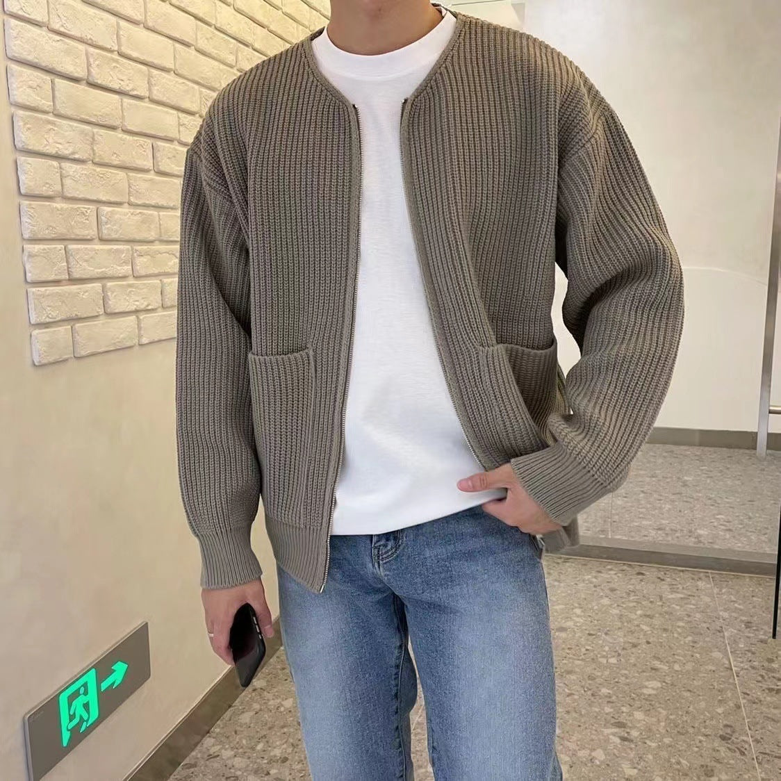 Aljon - Cardigan Uomo Elegante e Senza Tempo per Uomini