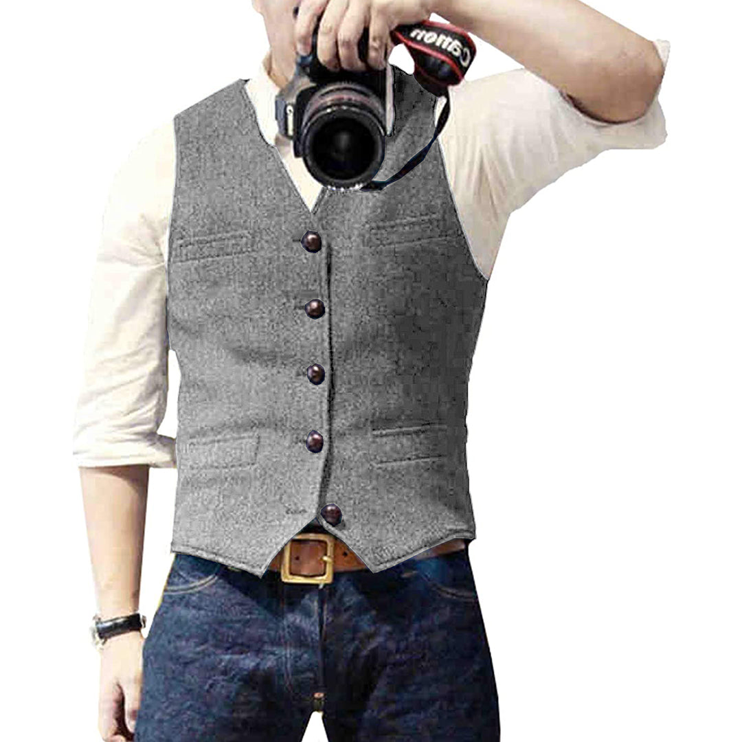 Gilet Elmer - Elegante gilet maschile in stile classico per ogni occasione
