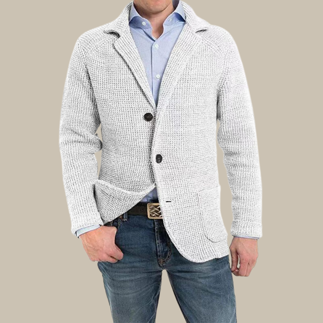 Giorgio - Blazer elegante in maglia con tasche funzionali per uomo
