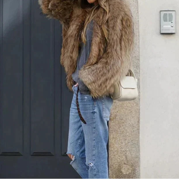 Florence - Cappotto da Donna in Pelliccia Morbida