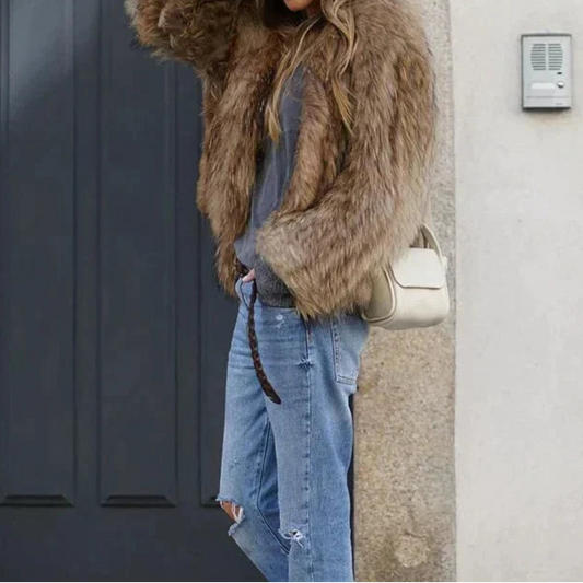 Florence - Cappotto da Donna in Pelliccia Morbida